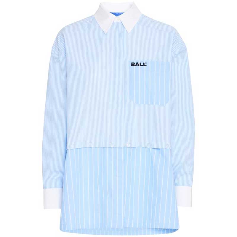 Ball BALia Button Together Shirt Powder Blue - J BY J Fashion