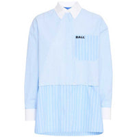 Ball BALia Button Together Shirt Powder Blue - J BY J Fashion