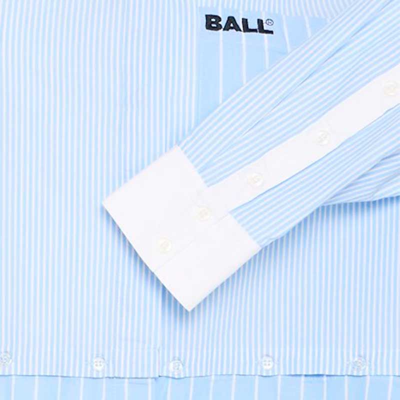 Ball BALia Button Together Shirt Powder Blue - J BY J Fashion