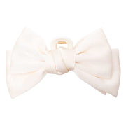 Black Colour BCAnnica Big Bow Hair Claw Off White - J BY J Fashion