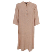 Black Colour BCMelina Linen Shirt Dress Sand - J BY J Fashion