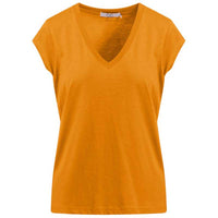 COSTER COPENHAGEN CCH1101 V-NECK T-SHIRT 703 ORANGE - J BY J Fashion