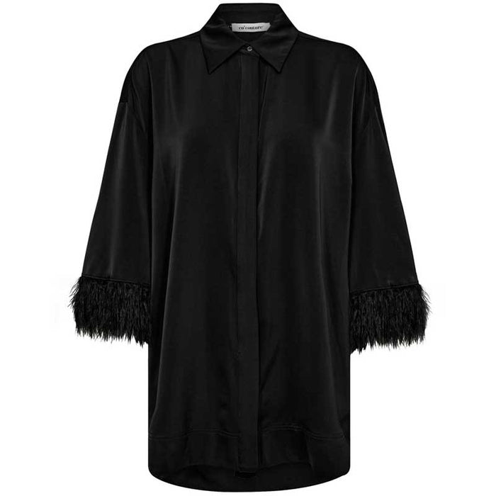 Co Couture AdnaCC Feather Shirt Black