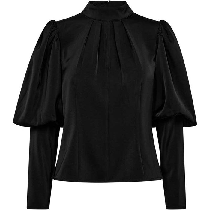 Co Couture AdnaCC Open Back Blouse Black