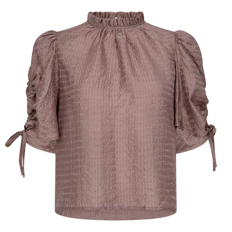 Co Couture CharlieCC SS Puff Blouse Old Rose