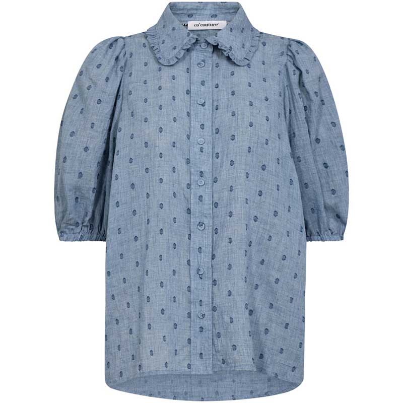 Co Couture DottieCC SS Shirt Dusty Blue