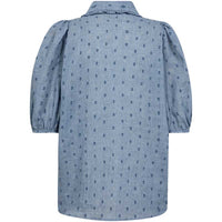 Co Couture DottieCC SS Shirt Dusty Blue