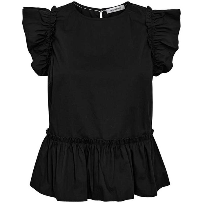 Co Couture EllieCC Frill Top Sort - J BY J Fashion