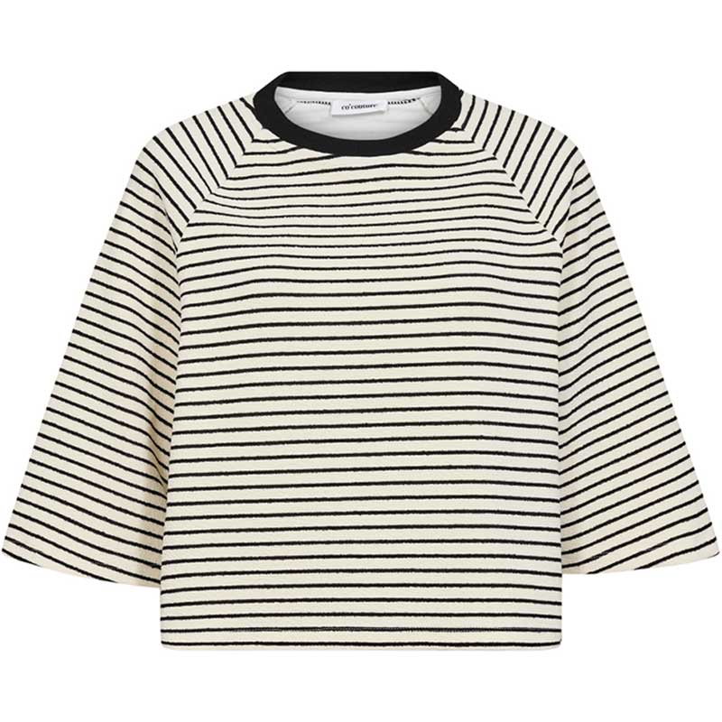 Co Couture ErinCC Stripe Tee WhiteBlack