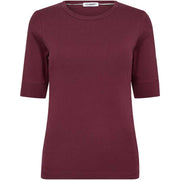 Co Couture GrannyCC SS Tee Burgundy