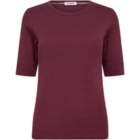 Co Couture GrannyCC SS Tee Burgundy - J BY J Fashion