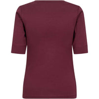 Co Couture GrannyCC SS Tee Burgundy - J BY J Fashion