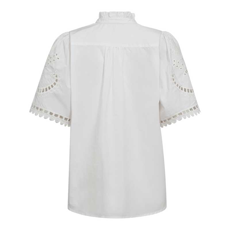 Co Couture KelliseCC Embroidery SS Shirt White