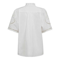 Co Couture KelliseCC Embroidery SS Shirt White