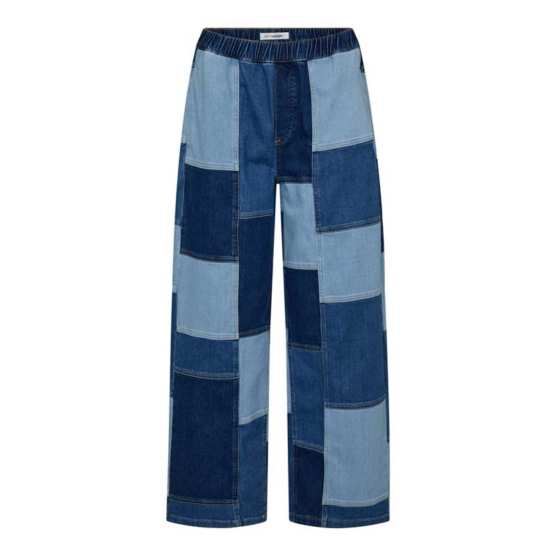 Co Couture PatchCC Denim Pant Denim Blue - J BY J Fashion