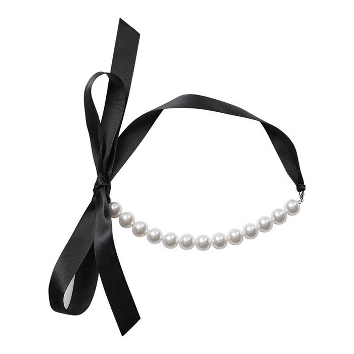 Co Couture PearlCC Choker Necklace Pearl