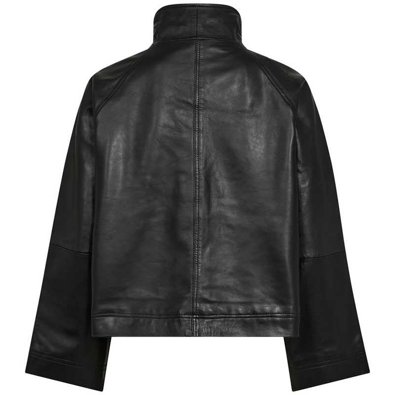 Co Couture PhoebeCC Leather Box Jacket Black - J BY J Fashion