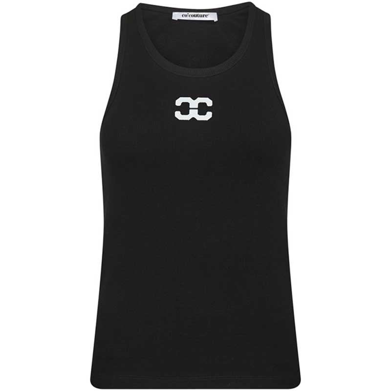 Co Couture SaharaCC CC Tank Top Sort - J BY J Fashion