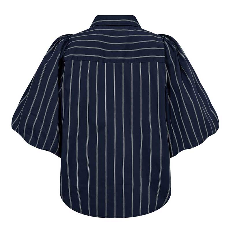 Co Couture SebiCC Stripe Puff Shirt Navy