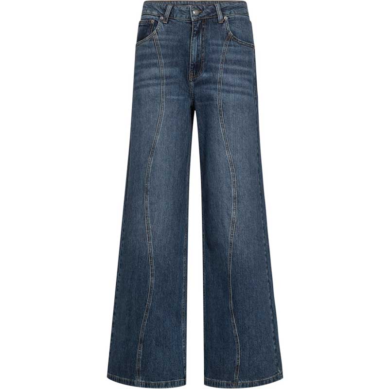 Co Couture WillaCC Wave Jeans Denim Blue - J BY J Fashion