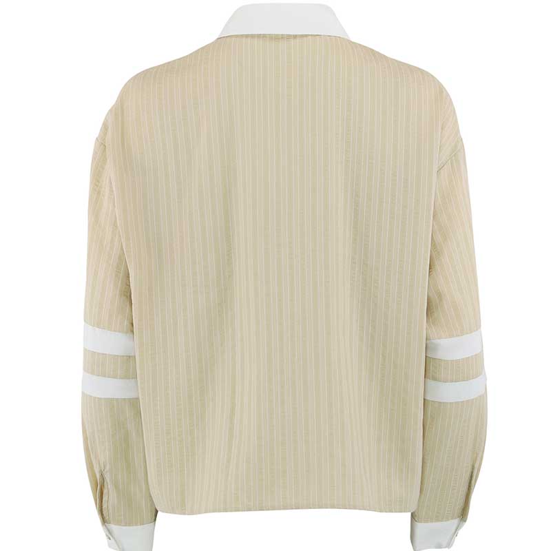 Continue 14720 Ally 21 Small Stripe Shirt Sand/White