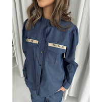 Continue Mili Patch Chambre Denim Blue - J BY J Fashion