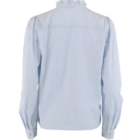 Continue Mili Stripe Patch Shirt Blue Stripe