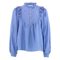 Continue Silke Stripe Shirt Blue Stripe