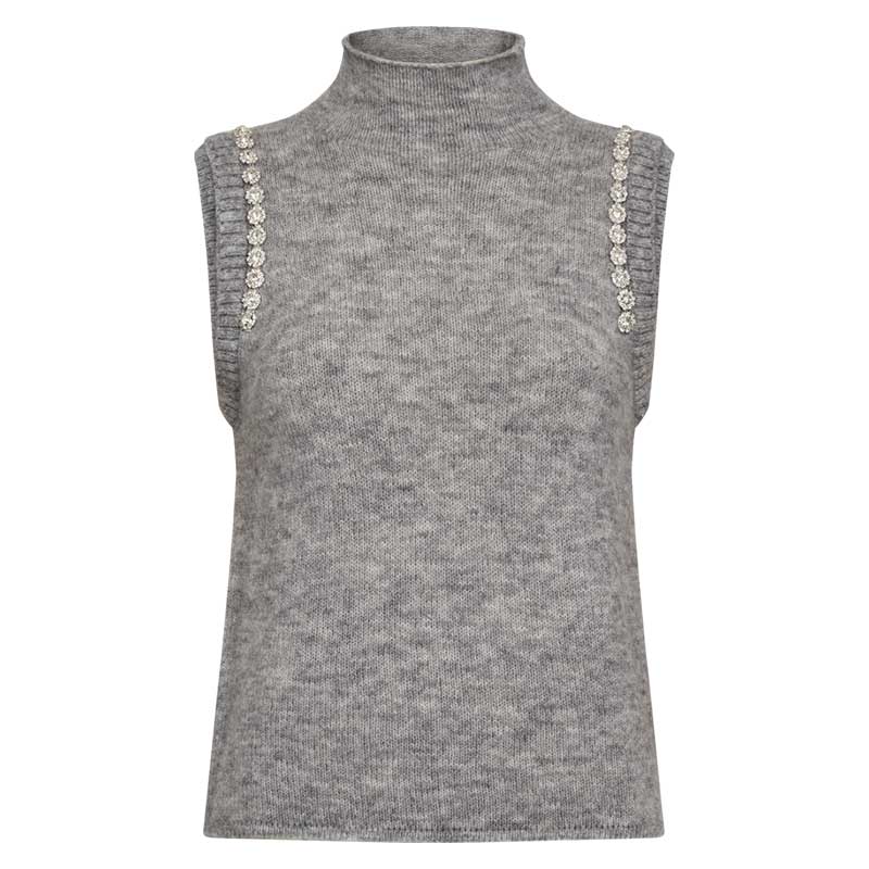 Copenhagen Muse CMIbra Waistcoat Light Grey Melange