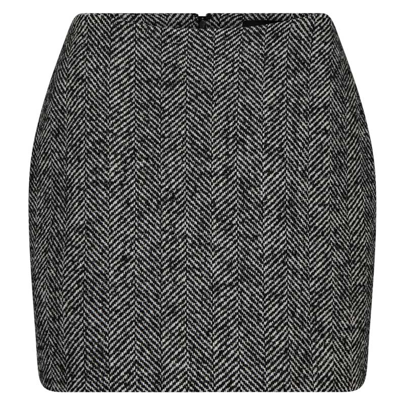 Copenhagen Muse CMJadalyn Skirt Black W. Bright White - J BY J Fashion