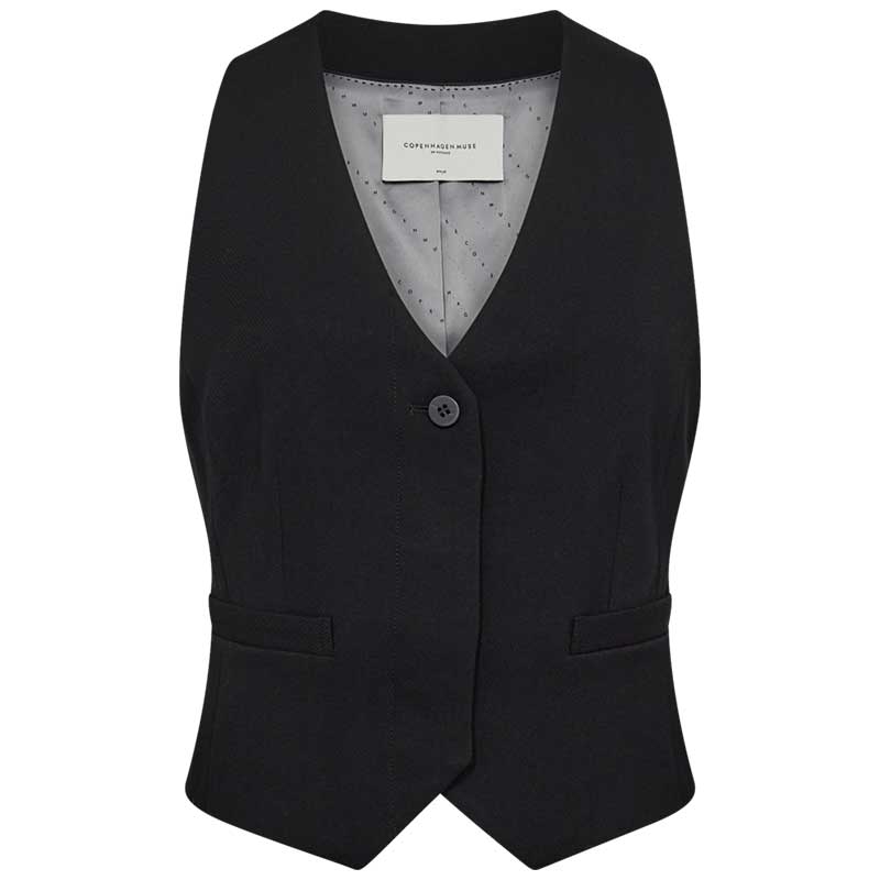 Copenhagen Muse CMTailor Waistcoat Black - J BY J Fashion