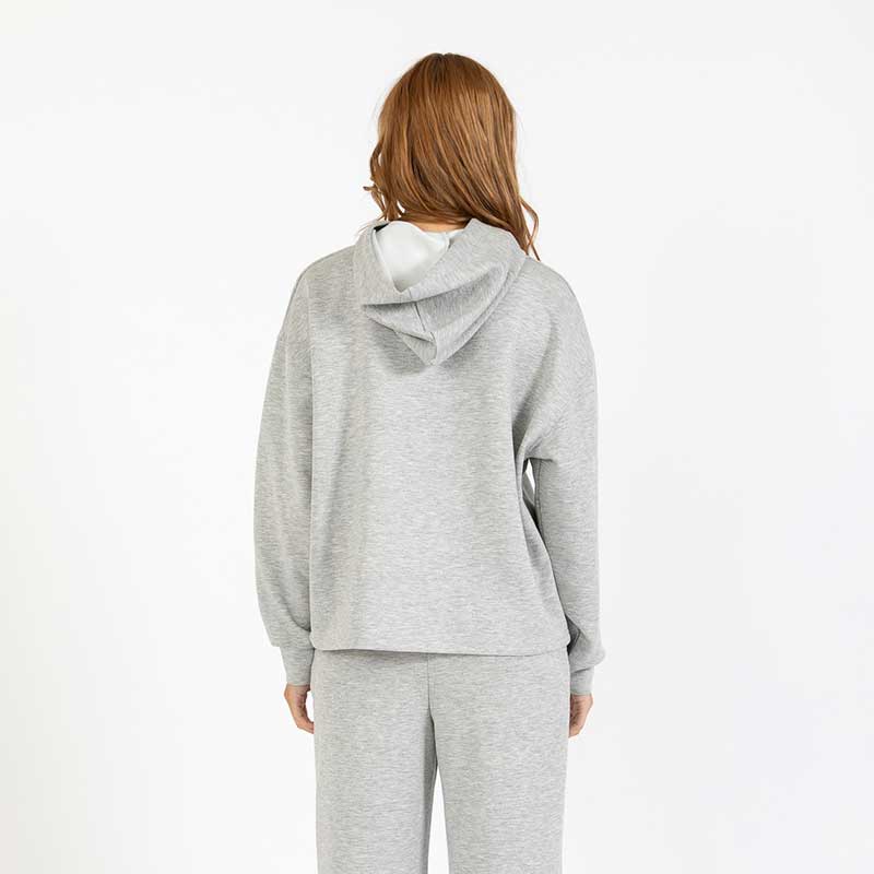 Coster Copenhagen Billie Sweat Hoodie Light Grey Melange - J BY J Fashion