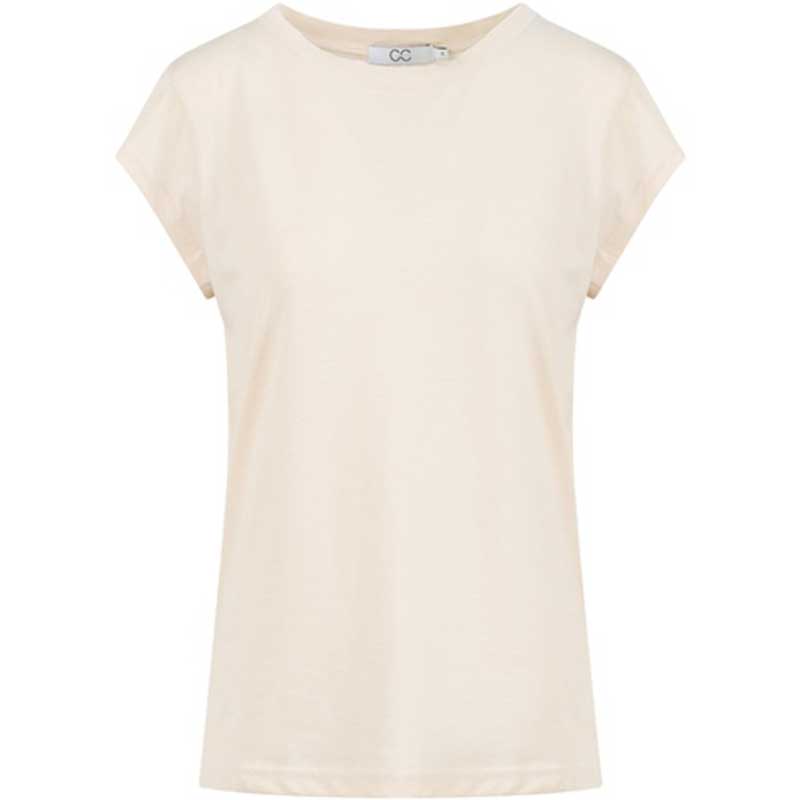 Coster Copenhagen CCH1100 Basic T-Shirt 241 Creme - J BY J Fashion