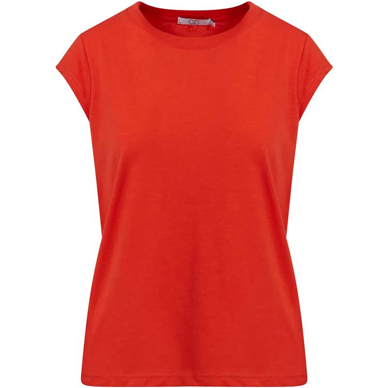 Coster Copenhagen CCH1100 Basic T-Shirt 605 Berry Red - J BY J Fashion