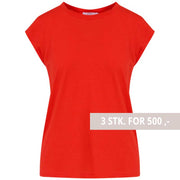 Coster Copenhagen CCH1100 Basic T-Shirt 613 Red - J BY J Fashion