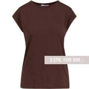 Coster Copenhagen CCH1100 Basic T-Shirt Chocolate Nut - J BY J Fashion