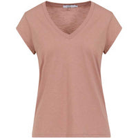 Coster Copenhagen CCH1101 V-Neck T-Shirt 222 Washed Rose - J BY J Fashion