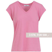 Coster Copenhagen CCH1101 V-Neck T-Shirt 603 Pink - J BY J Fashion