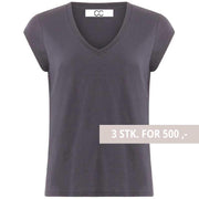 Coster Copenhagen CCH1101 V-Neck T-Shirt Dark Stone Grey