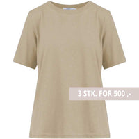 Coster Copenhagen CCH1118 Regular T-Shirt 406 Sand Olive - J BY J Fashion