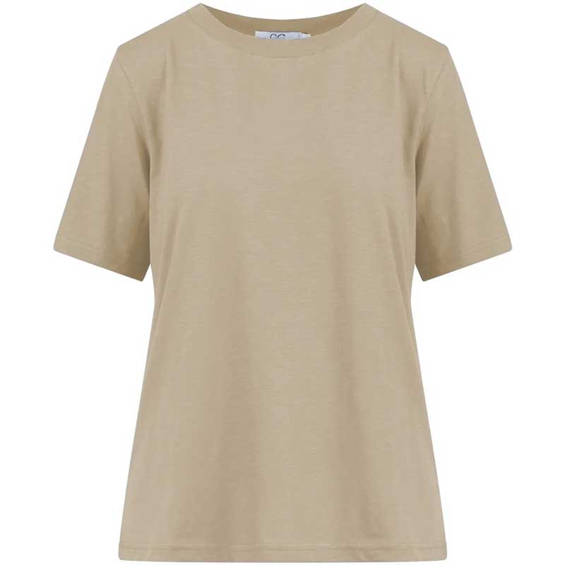 Coster Copenhagen CCH1118 Regular T-Shirt 406 Sand Olive - J BY J Fashion