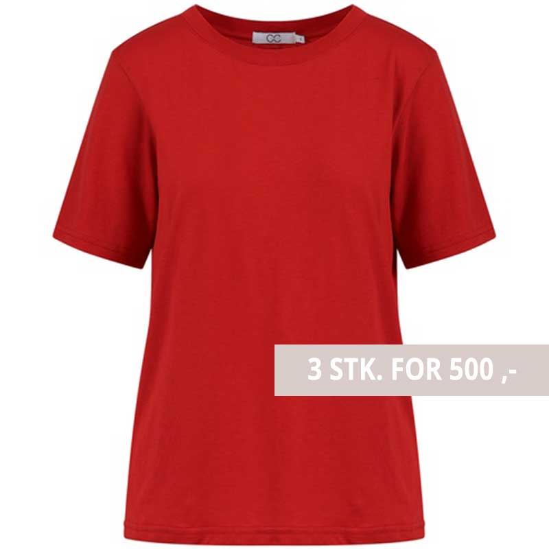 Coster Copenhagen CCH1118 Regular T-Shirt 605 Berry Red - J BY J Fashion