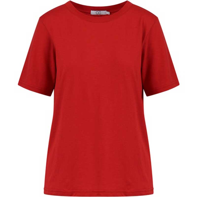 Coster Copenhagen CCH1118 Regular T-Shirt 605 Berry Red - J BY J Fashion