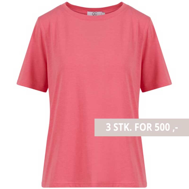 Coster Copenhagen CCH1118 Regular T-Shirt 637 Coral Paradise - J BY J Fashion