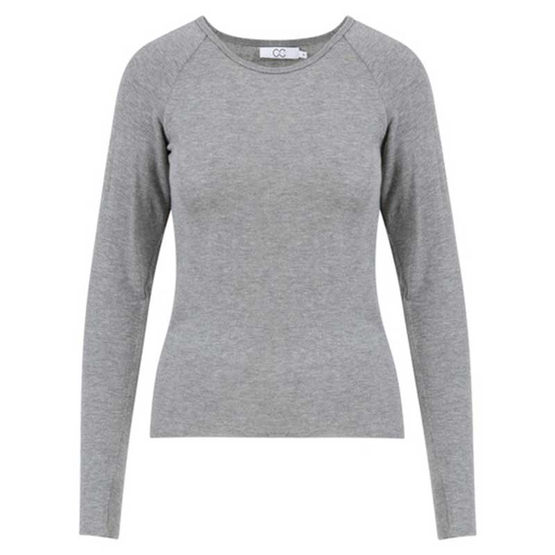 Coster Copenhagen CCH2202 Lana Wool Long Sleeve Grey Melange - J BY J Fashion