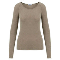 Coster Copenhagen CCH2202 Lana Wool Long Sleeve Hazel Melange - J BY J Fashion