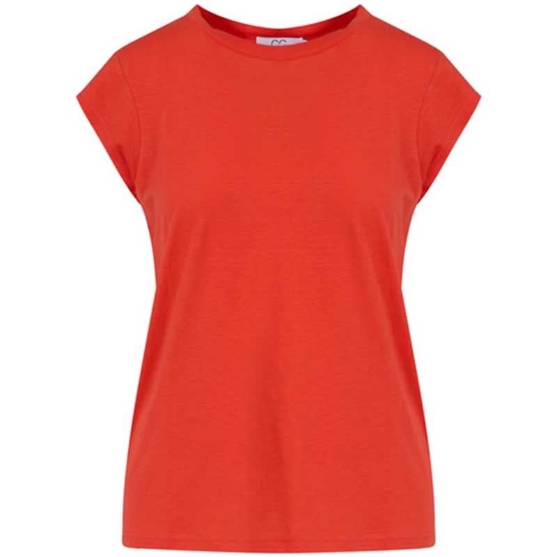 Coster Copenhagen CCH1100 Basic T-Shirt 613 Red - J BY J Fashion