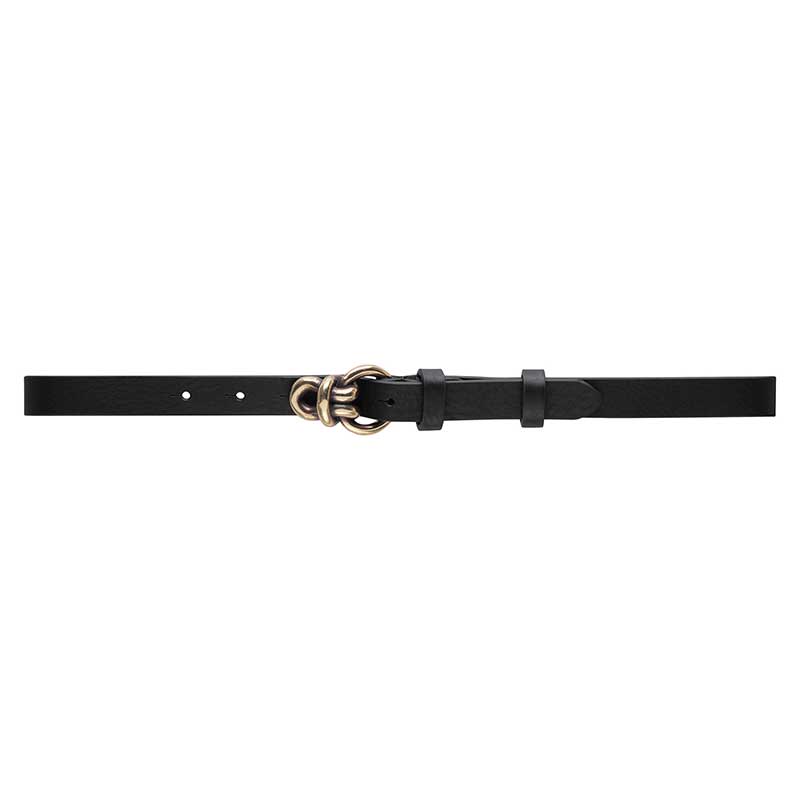 Depeche 16332 Narrow Belt Black - J BY J Fashion