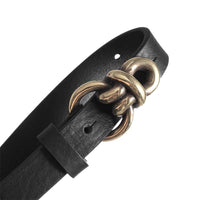 Depeche 16332 Narrow Belt Black - J BY J Fashion