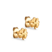 ENAMEL E238GM ORGANIC CLOVER STUDS GULD - J BY J Fashion